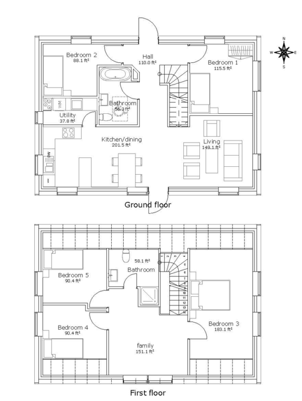 B081-45-SHI floor Plans