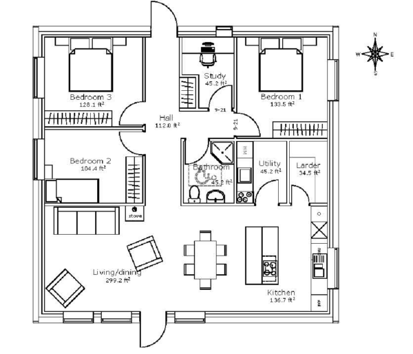 Hibernia 113-30-shi floor plan